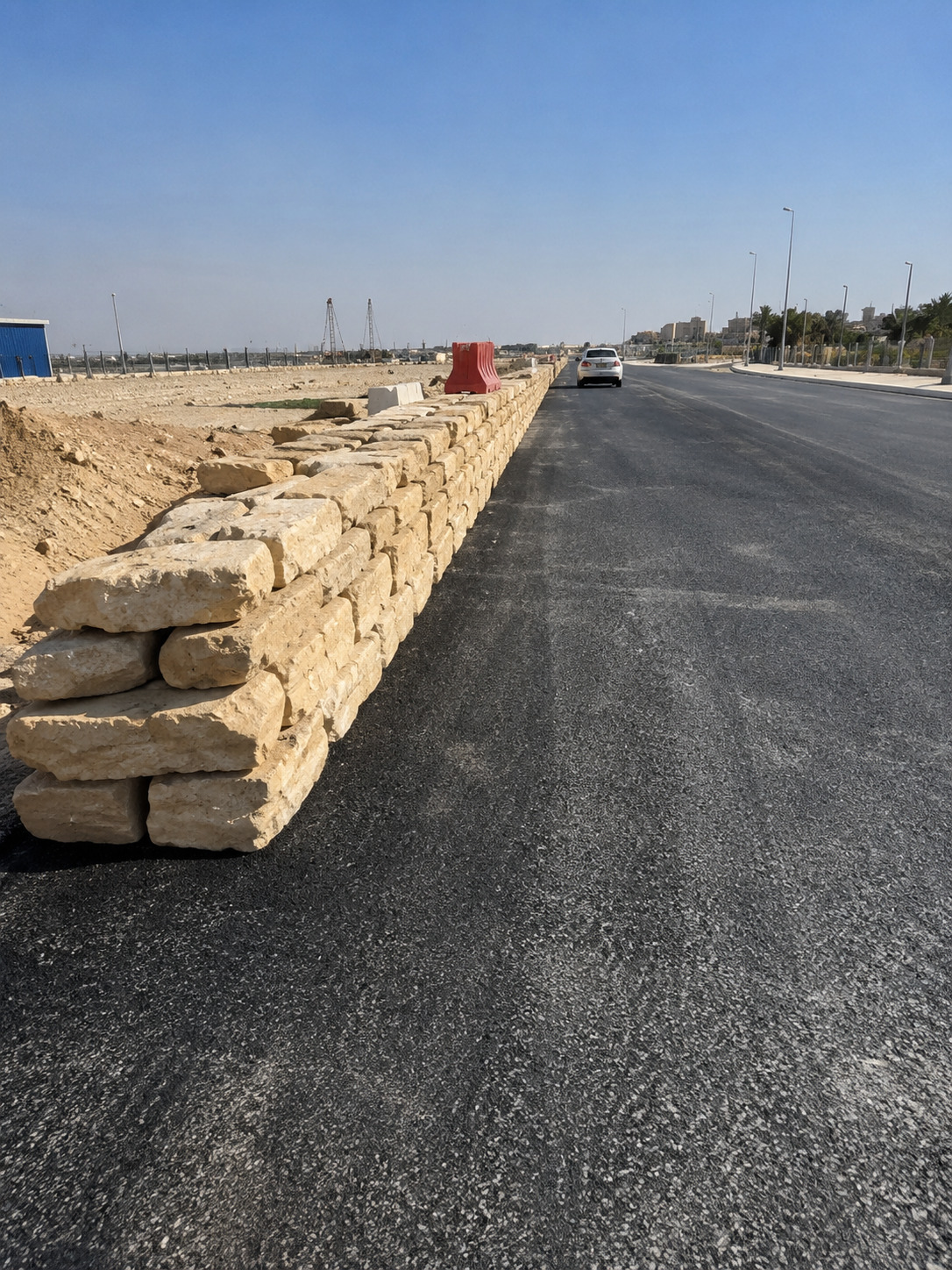 أعمال الحجر والرصف في مركز معارض واجهة الرياض بعد التنفيذ